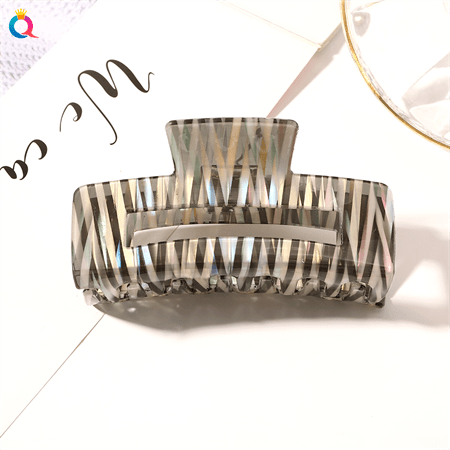 Chris Rubin Ruby Hair Claw - Chromatic Strips - Hair Accessories | Fashiongirl