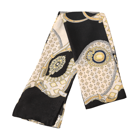 Foulard en soie Chris Rubin - Foulard en soie Bella, noir - | Fashiongirl