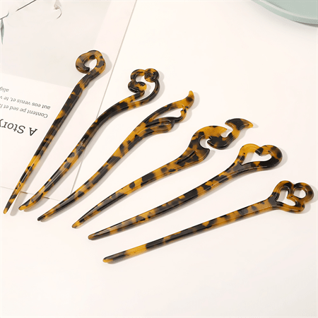Chris Rubin Zoe Wing Hairpin - Dark Tortoise - Hair Accessories | Fashiongirl