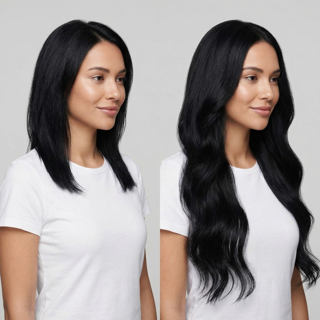 Clip In Extensions 1 black - Clip in Extensions - Fashiongirl