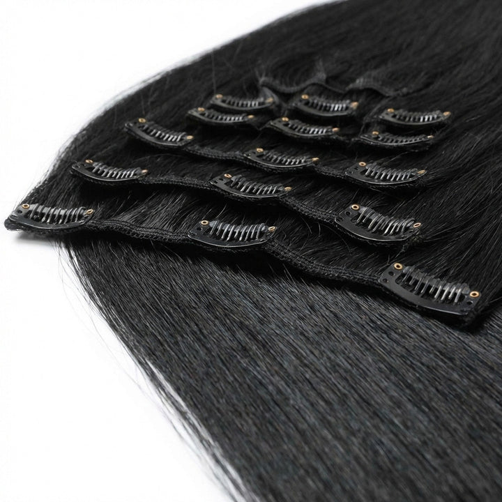 Clip In Extensions 1 black - Clip in Extensions - Fashiongirl