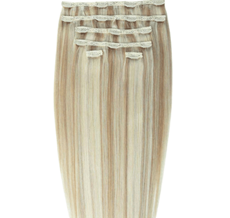 Clip on hair extensions #27/613 Lace mix - 7 sets - 50 cm | Gold24 - | Fashiongirl