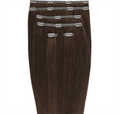 Extensions de cheveux à clip #33B Brun rouge foncé - 7 sets - 60 cm | Gold24 - | Fashiongirl