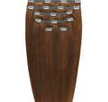 Extensions de cheveux à clipser #6 Châtain clair - 7 sets - 60 cm | Gold24 - | Fashiongirl