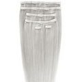Extensions de cheveux à clipser #88A Gris - 7 sets - 50 cm | Gold24 - | Fashiongirl