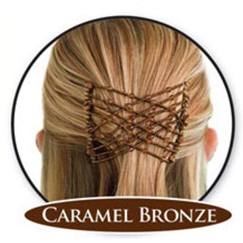 EZ Combs elastic hair comb - Caramel Bronze - | Fashiongirl