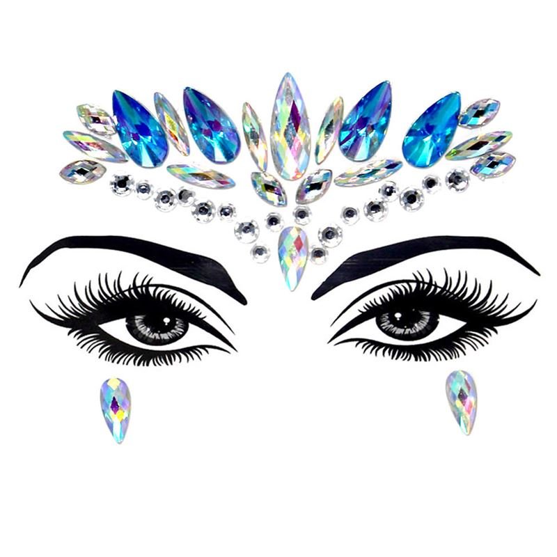 Face Jewels - Face diamonds with rhinestones (YT - 01) - | Fashiongirl