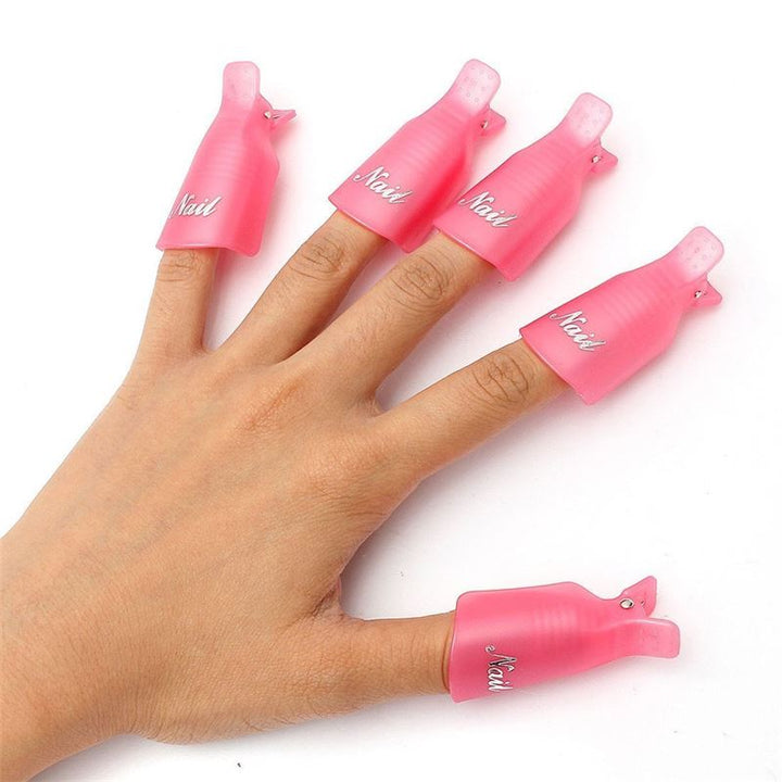 Finger clips for removing Gel polish, Gel Nails &amp; Nail polish - 10 pcs - | Fashiongirl