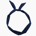 Bandeau flexible avec fil d'acier - Bleu foncé - Accessoires pour cheveux | Fashiongirl