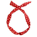 Bandeau flexible avec fil d'acier - Rouge à pois blancs - Accessoires pour cheveux | Fashiongirl