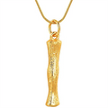Collier alphabet / lettre en bambou doré - I - | Fashiongirl