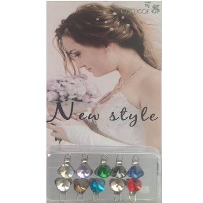Hair Bling - mélange de diamants colorés pour les cheveux (10 pièces) - | Fashiongirl