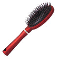 Brosse à cheveux ovale rembourrée - Rouge - Accessoire de coiffure | Fashiongirl