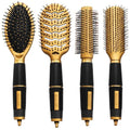 Set de brosses à cheveux Gold Edition - Salon Professional - Idée cadeau parfaite - Outil de coiffure | Fashiongirl