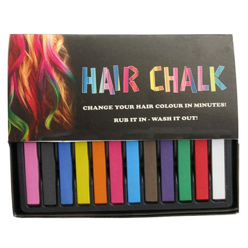 Hair Chalk pack with 12 beautiful hair chalks - Hair Accessories | Fashiongirl