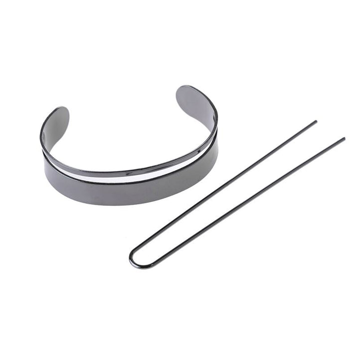 Hair Cuff Ring and Hairpin - Black - Hair Accessories | Fashiongirl