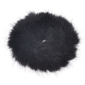 Élastique à cheveux avec fourrure - Faux Scrunchie, noir - Accessoires pour cheveux