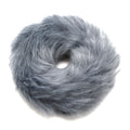 Élastique à cheveux avec fourrure - Faux Scrunchie, gris - Accessoires pour cheveux