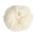Élastique à cheveux avec fourrure - Faux Scrunchie, blanc - Accessoires pour cheveux