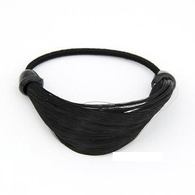 Hair elastic with synthetic hair black - brown - blonde multi colours - Hair Accessories | Fashiongirl