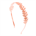 Bandeau avec feuilles en or rose - Accessoires pour cheveux
