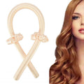 Bigoudis sans chaleur - Obtenez de belles boucles sans chaleur - Beige clair - Outil de coiffure | Fashiongirl