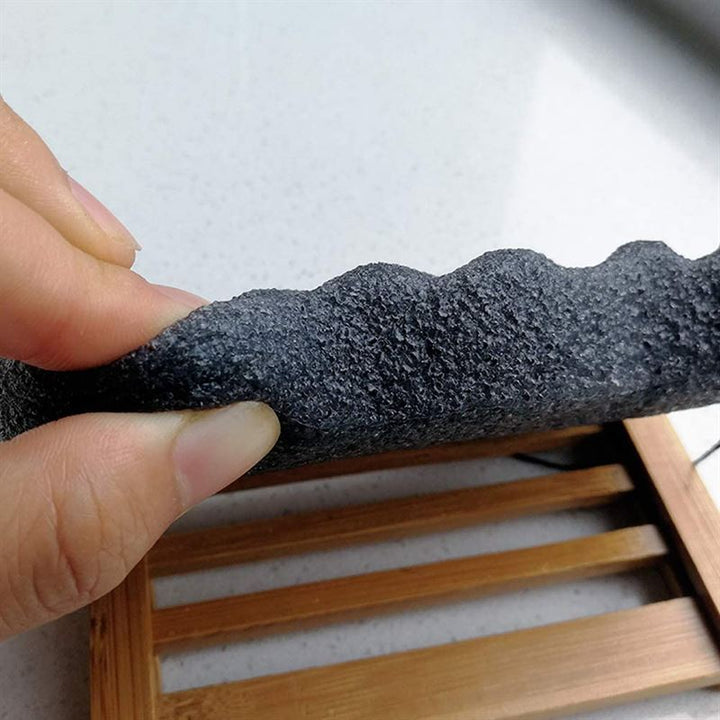 Éponge sèche Konjac Wave Bamboo Charcoal (pour le corps) - 1 pièce - | Fashiongirl