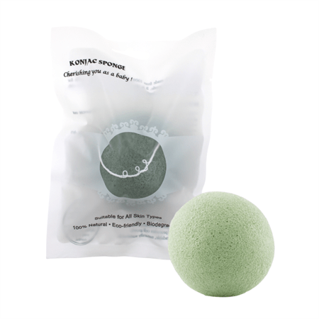Éponge Konjac Éponge (visage) pour peau sèche - Circular Greentea - | Fashiongirl