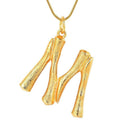 Collier lettre - Variantes Bamboo fl. - | Fashiongirl