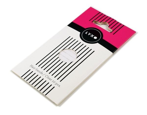 LYXO Sport hair elastics Colour Box Clear 10 pcs - Hair Accessories | Fashiongirl