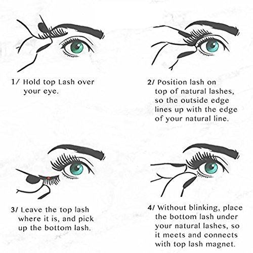Faux cils magnétiques réutilisables - sans colle - | Fashiongirl