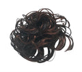 Élastique à cheveux Messy Bun avec cheveux artificiels bouclés - Mélange brun/noir - Accessoires pour cheveux | Fashiongirl