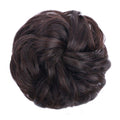 Élastique à cheveux Messy Bun avec cheveux artificiels bouclés - #2/33 Mélange brun foncé et brun rougeâtre foncé - Accessoires pour cheveux |