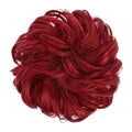 Élastique à cheveux Messy Bun avec cheveux artificiels bouclés - M99J/89 Rouge - Accessoires pour cheveux | Fashiongirl