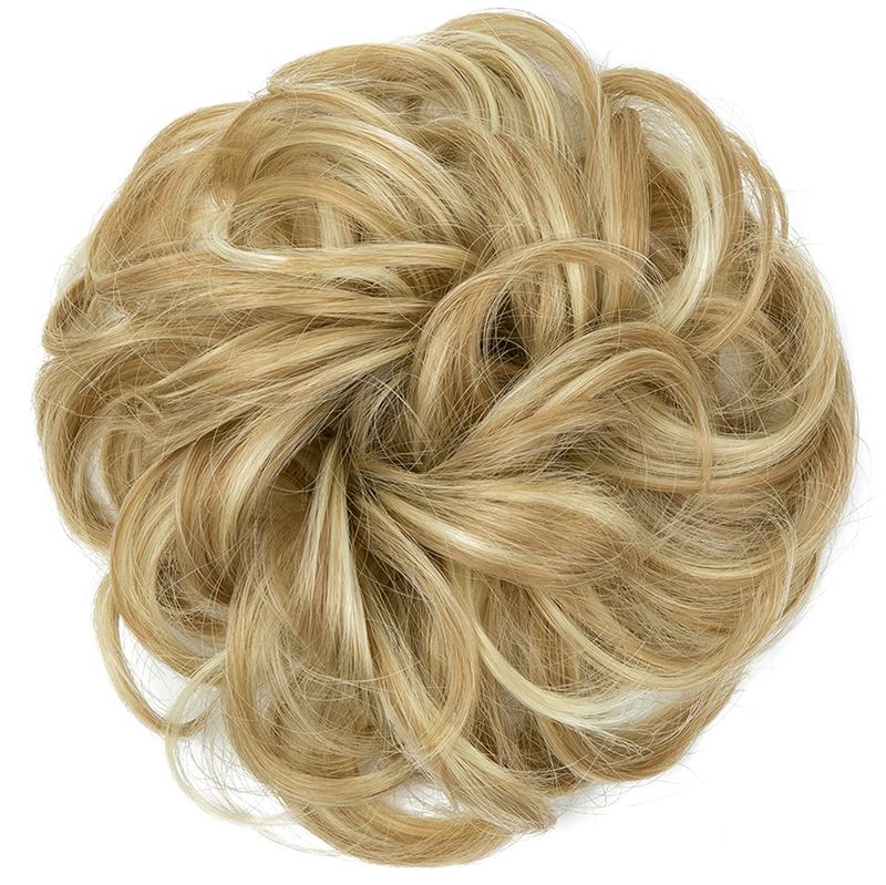 Messy Curly Hair for bun #27B/613 - Ash Blonde - Hair Accessories | Fashiongirl