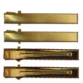 Barrettes métalliques dorées, 8 pièces - | Fashiongirl
