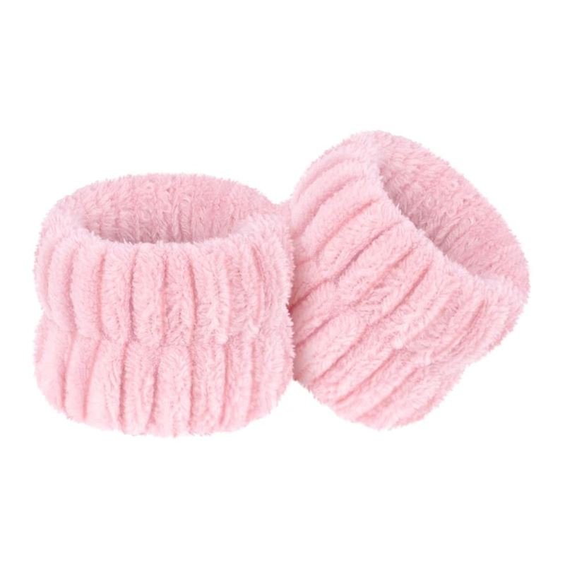 Bracelet microfibre pour les mains - Rose 2 pièces - | Fashiongirl