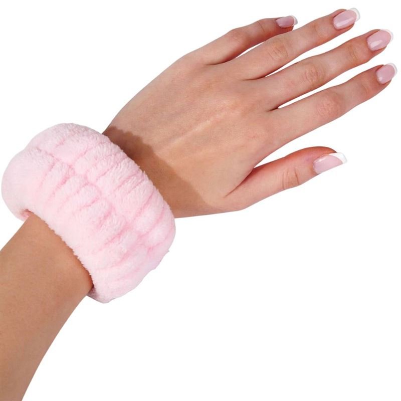 Bracelet microfibre pour les mains - Rose 2 pièces - | Fashiongirl