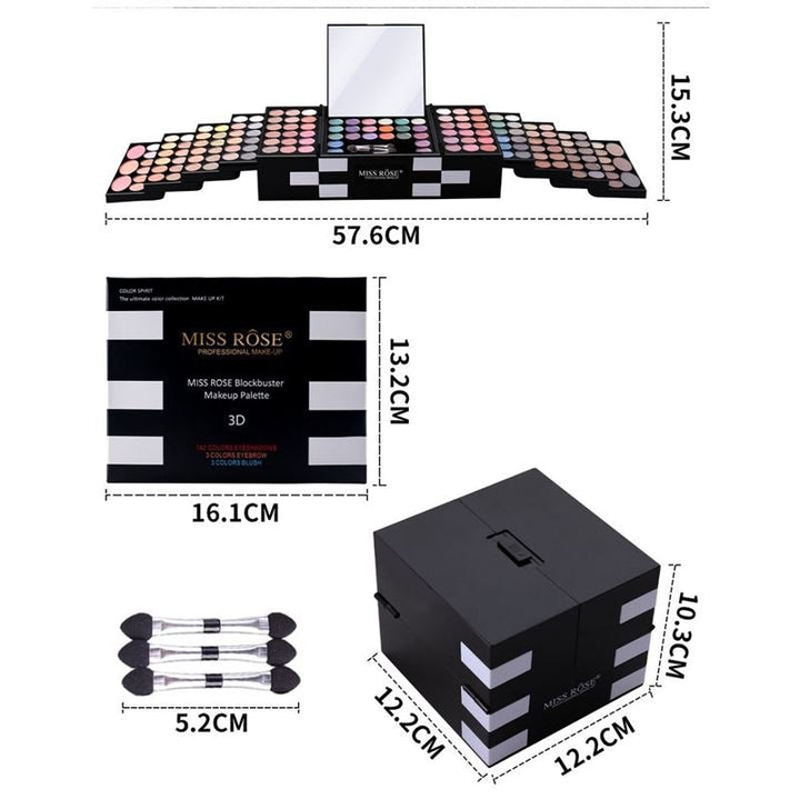 Miss Rose Blockbuster 3D Makeup Eyebrow Palette Kit - 148 couleurs - | Fashiongirl