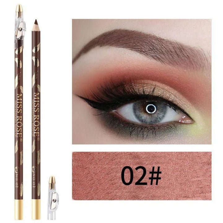 Crayon à sourcils / brosse à sourcils Miss Rose - N° 2 Marron - | Fashiongirl