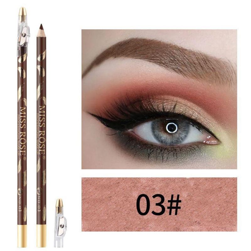 Crayon à sourcils / pinceau à sourcils Miss Rose - N° 3 Marron clair - | Fashiongirl