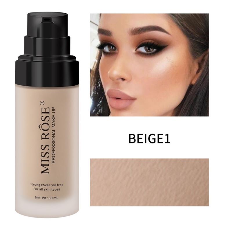 Fond de teint Miss Rose - Beige 1 (30 ml) - | Fashiongirl
