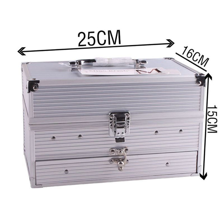 Boîte multifonctionnelle en aluminium pour palettes de maquillage Miss Rose - | Fashiongirl