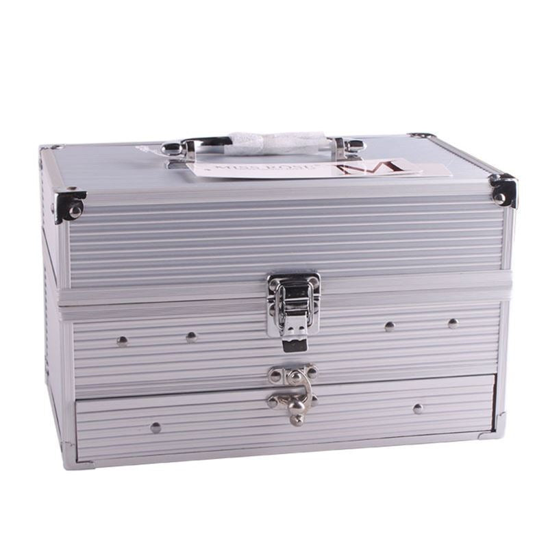 Boîte multifonctionnelle en aluminium pour palettes de maquillage Miss Rose - | Fashiongirl