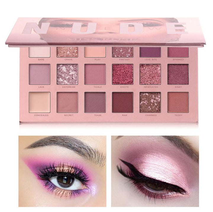 Miss Rose New Nude Eyeshadow Palette, Eyeshadow - Sunset desert - | Fashiongirl