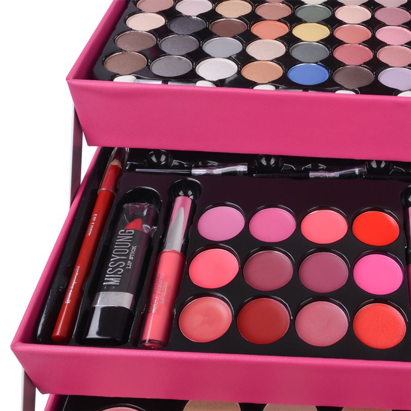 Miss Young Makeup Kit Box - Rose (MC1205) - | Fashiongirl