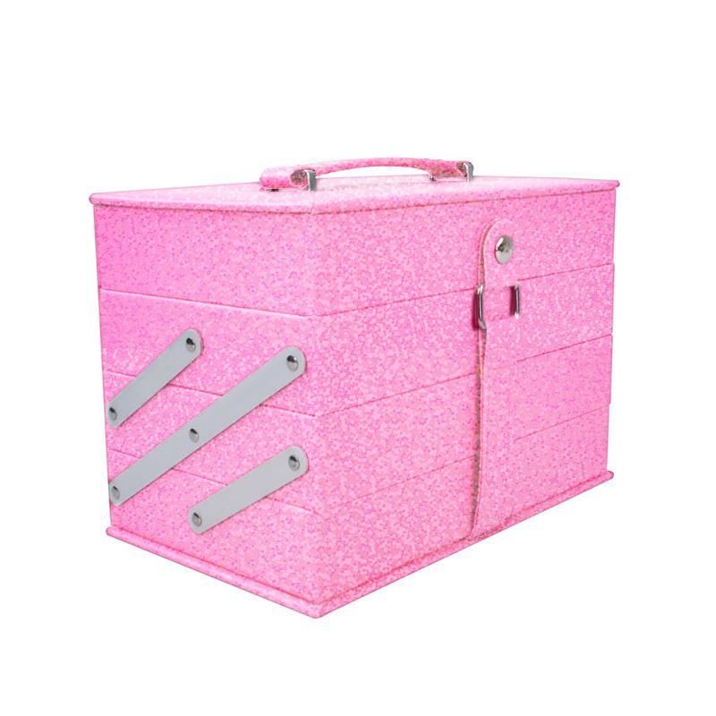 Trousse de maquillage Miss Young en boîte - Holographique rose (MC1205) - | Fashiongirl