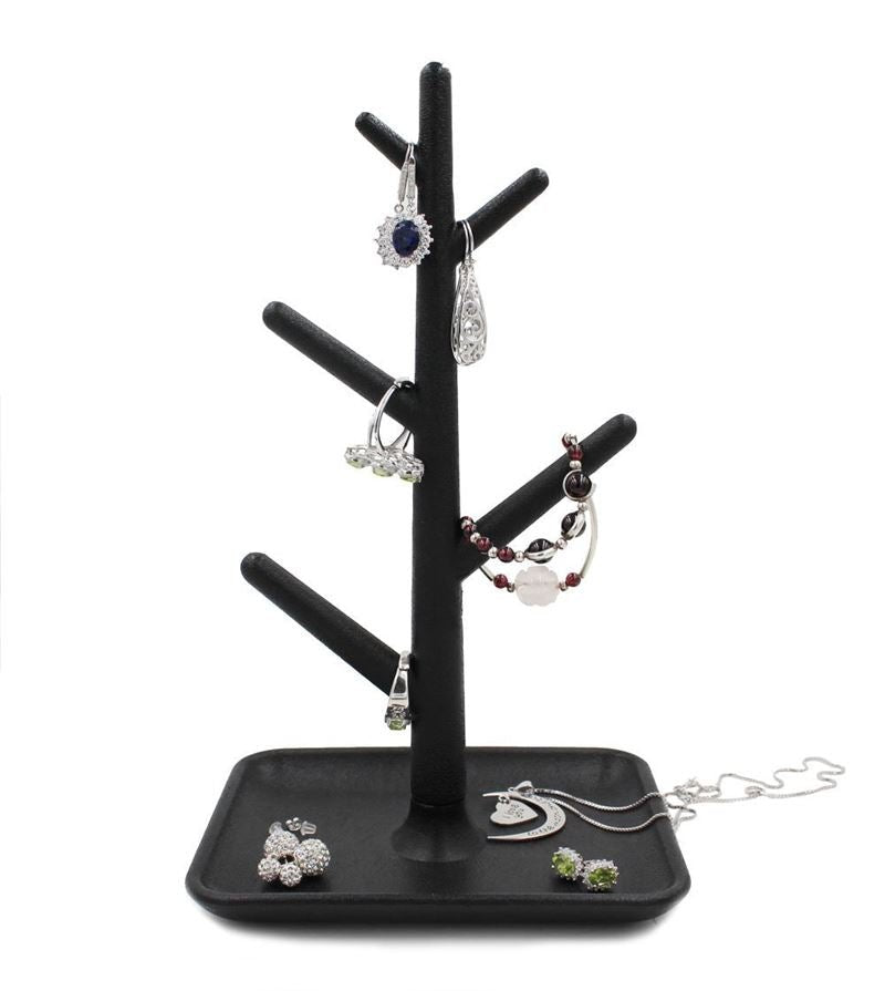 Arbre à bijoux Mono, minimaliste en noir - | Fashiongirl