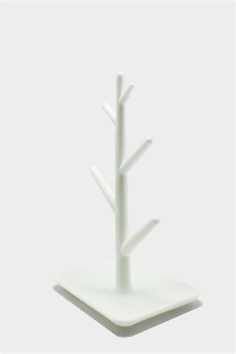 Arbre à bijoux Mono, minimaliste en blanc - | Fashiongirl
