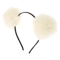 Bandeau Ombre Pom Pom - Ivoire - Accessoires pour cheveux